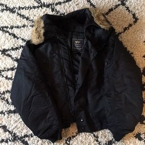 Alpha Industries military bomber jacket